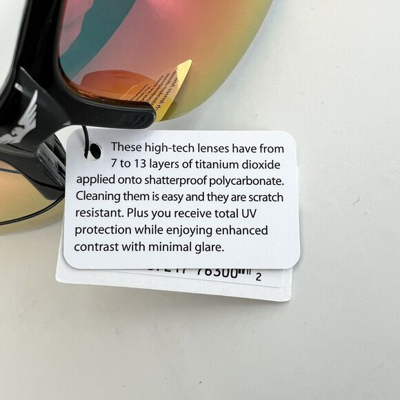 NEW Global Vision COUBKGTR Cougar Gtceh Black Frame Red Lens Safety Glasses - Picture 5 of 6